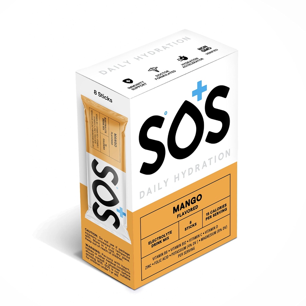 SOS Hydration Electrolyte Powder Stick Packs ...