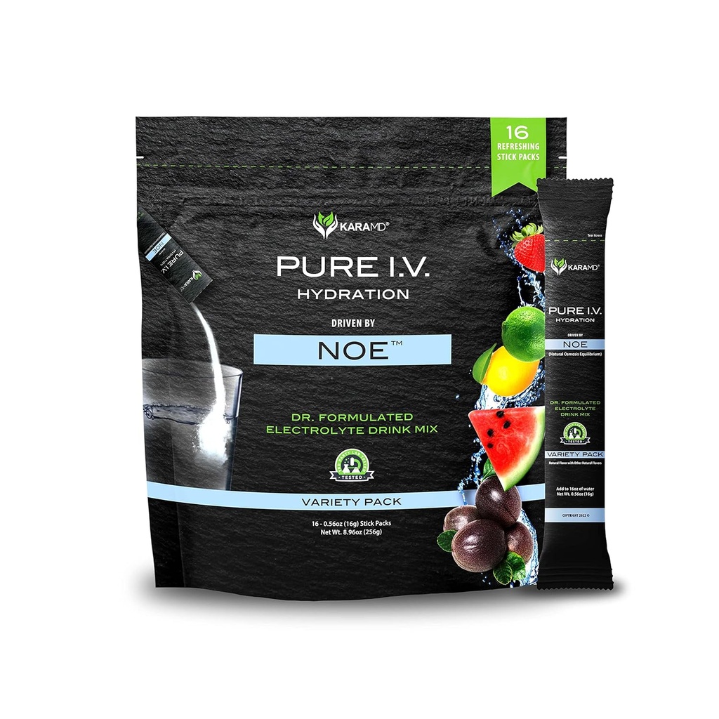 KaraMD Pure I.V. - Professionally Formulated Electrolyte 4 Maku Lajike Powder Drink Mix 