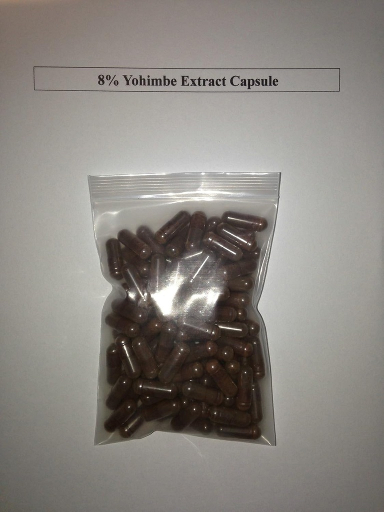 8% johimbiinia Yohimbe Bark Extract 400 mg x 1000 kapselia/fosfodiinia