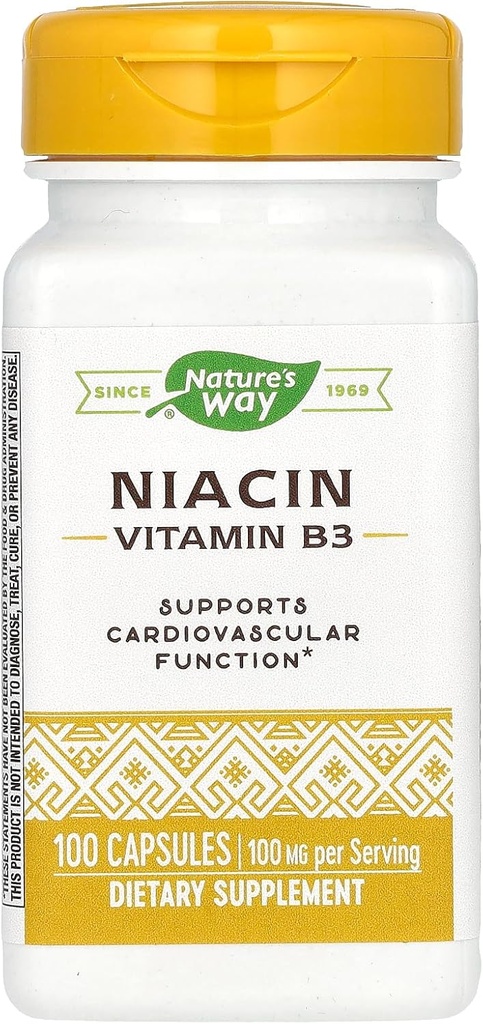Naturens väg naturens sätt Niacin 100mg, 100 greve