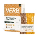 Verb Caffeinated Energy Bars Variety Pack - 2 läckra smaker (26g, paket med 16) 110-kalori läckra låg socker Energy Bar, Vegan & Gluten Free On-the Go Snack med 80mg grön te koffein
