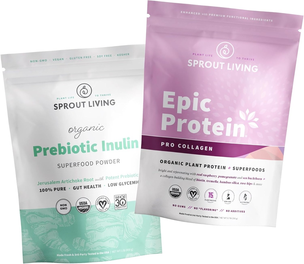 Sprout Living Epic Pro Pro Collagen + Prebiootti Inulin