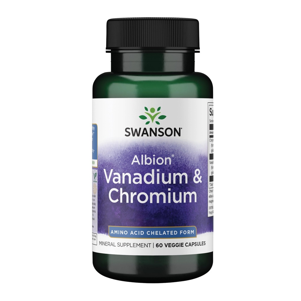 Swanson Albion Celated Vanadium ja Kromi 60 Veg kapselit