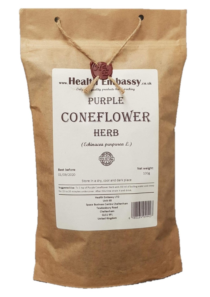 Terveyttä Suurlähetystö Purppurankukan yrtti Echinacea Purpurea L 