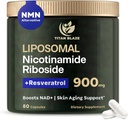 NAD + Nikotinamid Riboside med Resveratrol & Quercetin NMN Alternative - Premium Anti-Aging Supplement för energi, fokus och cellulärt stöd - 80 högpresterande kapslar 900mg