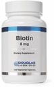 Douglas Laboratories Biotin 8 mg B7-vitamiinia Enzymen tuotannon ja hermotoiminnan tueksi 120 kapselia