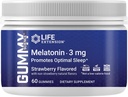 Life Extension Gummy ScienceTM Melatoniini (Strawberry), 3 mg, Optimal Sleep Support, Terve circadian Rhythm, Solun puolustus, Gluteeniton, ei-GMO, kasvissyöjä, 60 Gummy