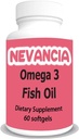 Omega-3 Fiskolja Hög i DHA & EPA, 1200 mg Omega-3, Ultra Potent, främjar hjärta och hjärnhälsa, naturlig citron smak, 60 Softgels