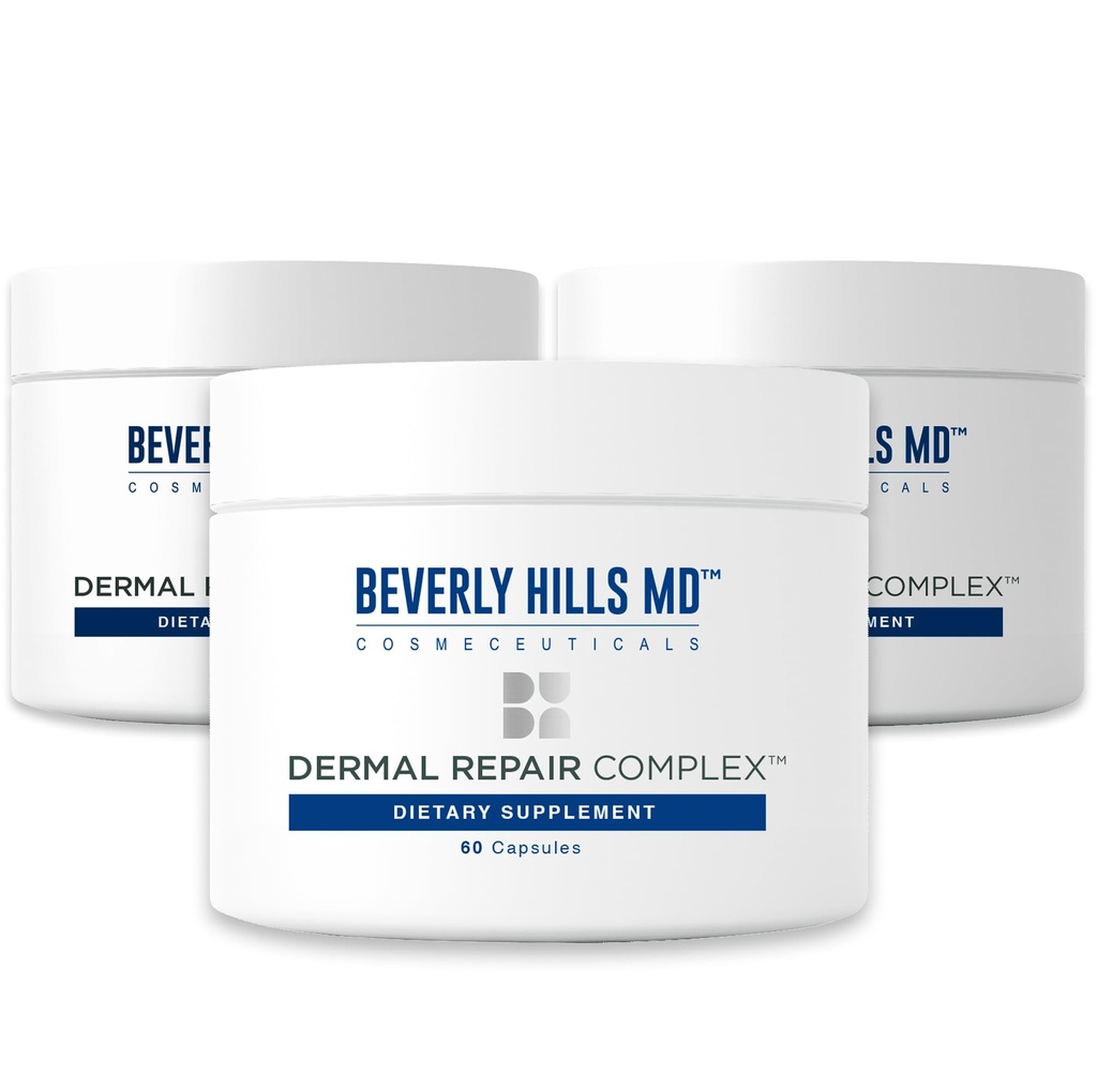 Beverly Hills MD Dermal korjaus anti-aging täydennysosa - hyaluronihappo, kollageeni, vitamiinit Smooth, Plump iho (3)
