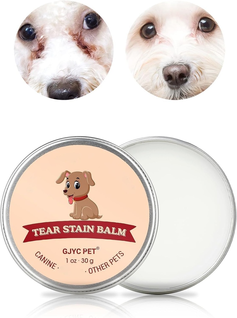 Tear Stain Poistaja koirille 1oz - Dog Tear Tain Poistaja valkoisille koirille, lemmikki silmänpuhdistusaine, koiran silmänhoito kyyneltahroja, koiran silmän Booger Poistaja, Cat Tear Stain Poistaja, Eye Stain Poistaja valkoiselle fur