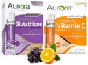 Vida Lifescience Aurora Nutrascience Mega C-vitamiini & Glutatione Bundle, 64 Packets ...