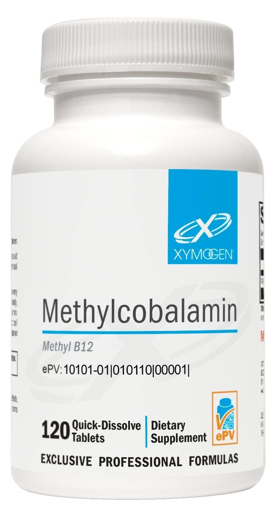 XYMOGEN Methylcobalamin 5 000 mikrog - B12-vitamiinin täydentää pieninä, pleasant-tabletit - tukee terve methylation, neurologinen terveys, terve immuunijärjestelmä (120 tablettia)