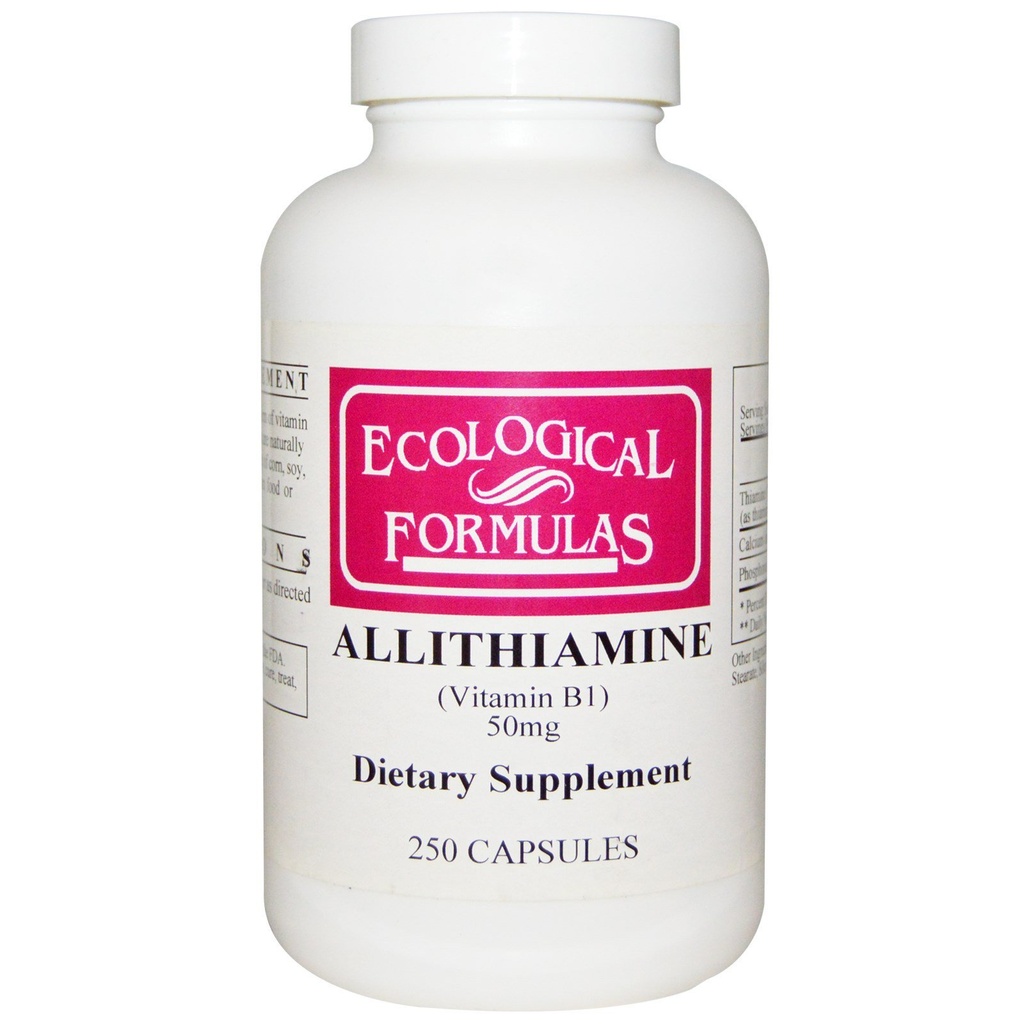 Ekologinen kaava Allitiumamiini B1, 50 mg, 250 kapselia