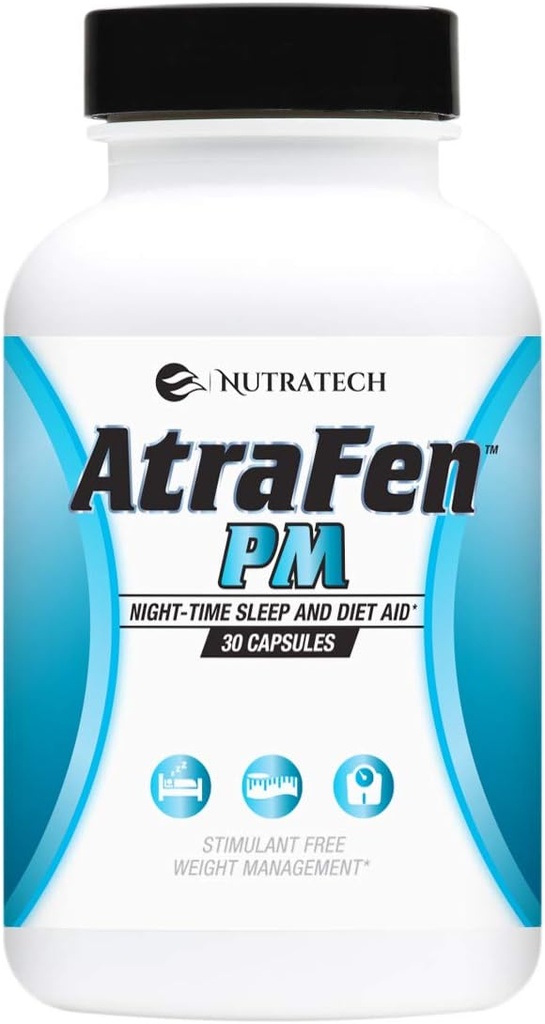 Atrafen PM - Nighttime Diet Pill, ruokahalua Supppressant, ja unilääke. Tehostaa aineenvaihduntaa, polttaa rasvaa, ja Curb myöhään yö haluja.