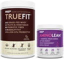 RSP NUTRITION Vegaani AminoLean Pre Treout Energy (Acai 25 Servings) kanssa TrueFit Protein Powder (Chocolate 2 LB)