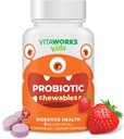 Lapset Probiootti 5 miljardia PMY Acidophilus Blend Prebiootti Fiber Chewable Tabletit - Berry Flavor - Vegan - Pähkinät - Ravintolisä - Probiootit digestiivinen terveys - 60 Chewables
