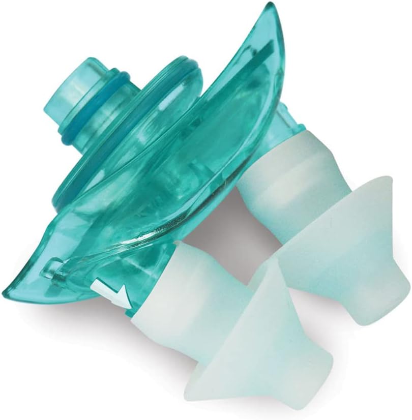 Nasal Dock-Nose Pillow Combo: Teal Nasal Dock ja Standard nenä tyynyt