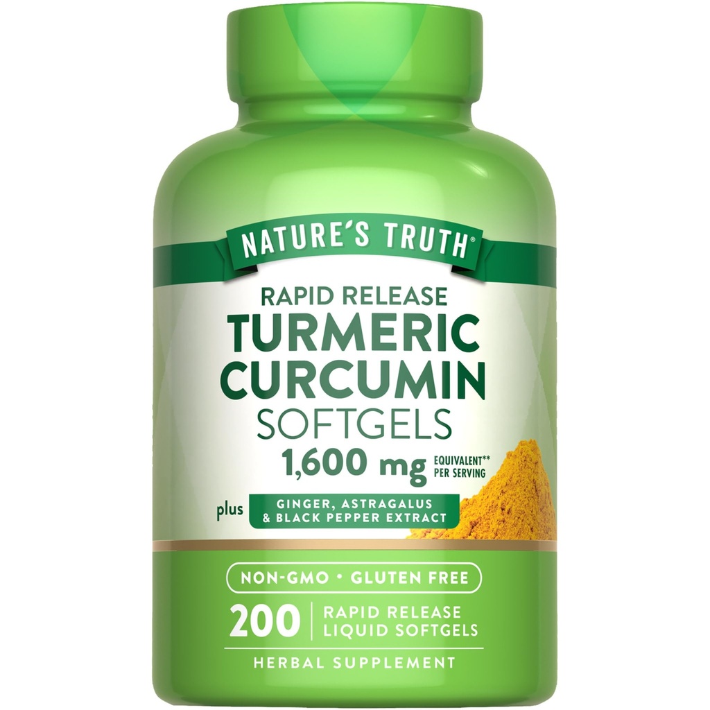 Nature's Truth Turmeric Curcumin Complex Supplement ...