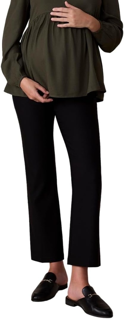 Äitiys Äitiys naiset Super Stretch Secret Fit yli vatsa nilkka suora jalka Raskaus pukeutua housut työtä