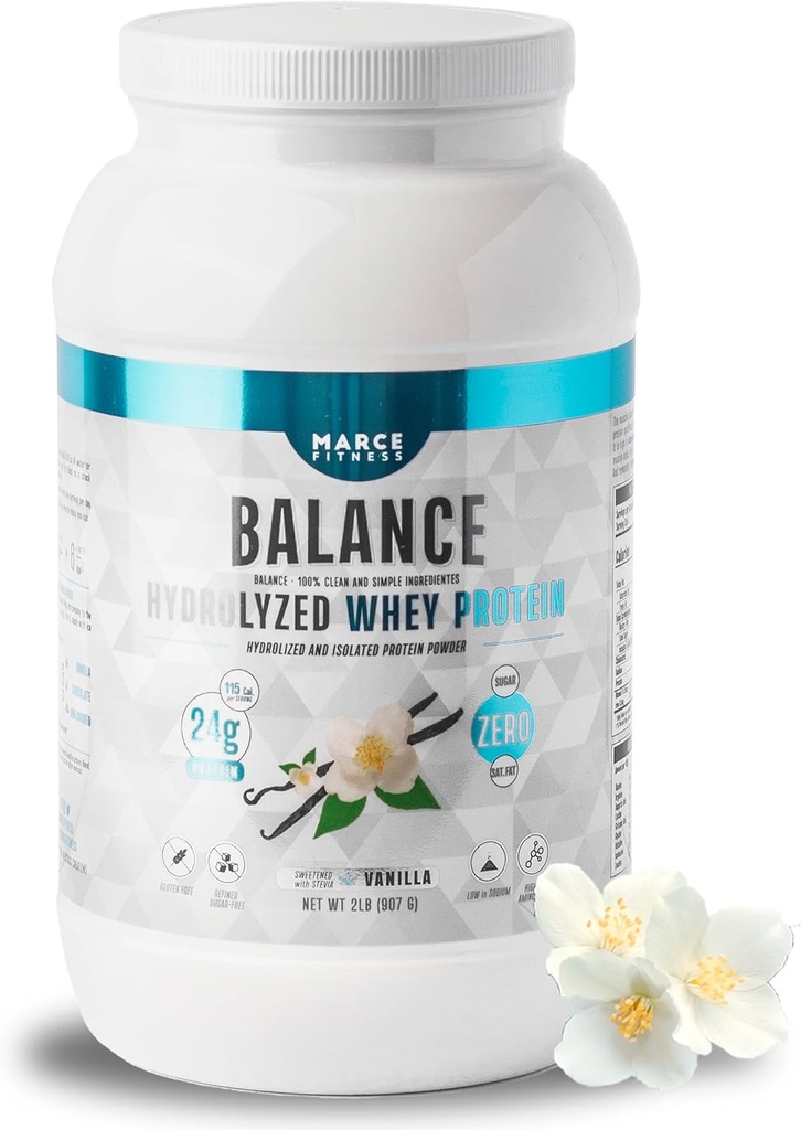 Hydrolyzed Whey Protein by MarceFitness Vanilla Flavor 2 punta
