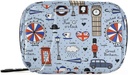 London Retro Print Pill Box 7 Day Pill Case Travel Pill Organizer Bag med Zipper Portable Weekly Vitamin Medicine Supplement Holder Pouch Bag