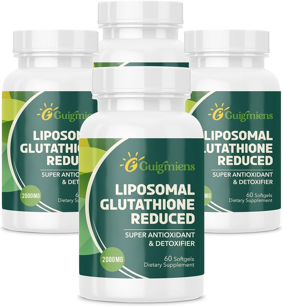 Liposomaalinen Glutationi 2000 MG,10x Parempi imeytyminen, glutationi lisänä hyaluronihappo + kollageeni Peptidi + Resveratrol,Powerful Antioxidantti,Health Ikääntyminen,Immuuniterveys,240