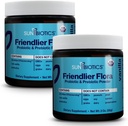 SUNBIOTICS Friendlier Flora - Prebiotic & Probiotic Powder för kvinnor och män med 20 miljarder CFUs av 4 Probiotiska stammar för bra Gut Flora, Immune System & Balanced Microbiome - Vanilla, (Pack av 2)