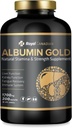 ROYAL CANADIAN Albumin Gold 1700mg | Liver Function | Njurfunktion | Trötthet Återhämtning | Immunsystem (200 x 1700mg kapslar)