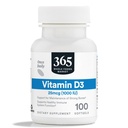 365 Whole Foods Market, D3-vitamiini, 1000 IU, 100 CT