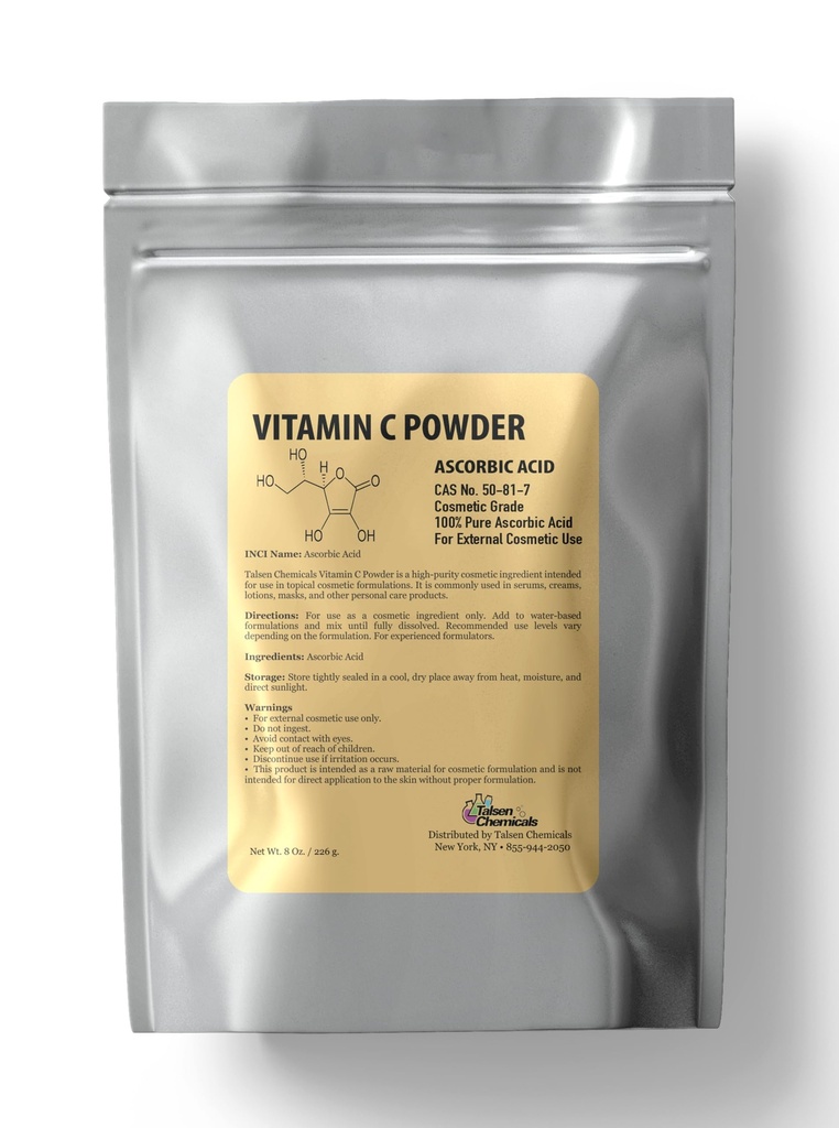 Pure C-vitamiini Powder Organic (8 Oz / 226 g) Askorbiinihappo Powder Tehokas antioksidantti ihon DIY ihonhoito