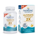 Nordic Naturals Ultimate Omega 2X, Lemon Flavor - 90 Soft Gels - 2150 mg Omega- High-Potency Omega-3 Fish Oil with EPA & DHA - Edistää aivojen ja sydämen terveyttä - ei-GMO - 45 tarjoilua