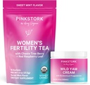 Pink Stork Hedelmällisyys teetä ja Wild Jam Cream naisille, hedelmällisyys, Ovulaatio, Conception, ja Hormonitasapaino naisille Chaste Tree Berry (Vitex) - Duo