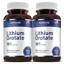 Litium Orotate Supplement 10 mg, 60 vegetariska kapslar. Stöder minnet och emotionellt välbefinnande. Magnesium Stearate Free Supplements. (2)