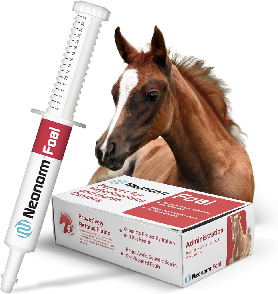 Jaguar Animal Health Foal - Equine Supplement Paste for the Support of Proper Hydration & Bovel Health - Plant-Baseed Product for Pre-Weaned Foals (30 ml)