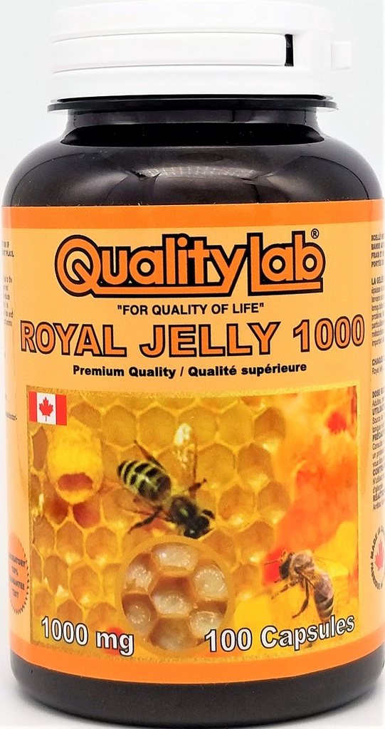 Royal Jelly 1000 mg 100 softgel-kapselia (Made in Canada)