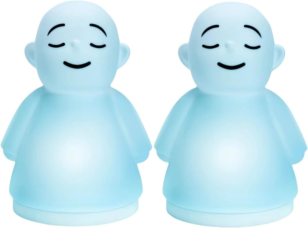 Set of 2 Mindfulness Meditation Ahdistus ja stressiä lievittävä työkalu, rentouttava kohteita aikuisille Lapset, Päivitetty 2 in 1 Touch hengitys yö valo