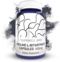 Koliini L-Bitartraattikapselit 500 mg (180 Count) ...