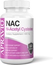 NAC Supplement (N-Acetyl Cysteine) 600 mg, Antioxidant Support, Immune Support, Kidney & Liver Health, 60 kapslar
