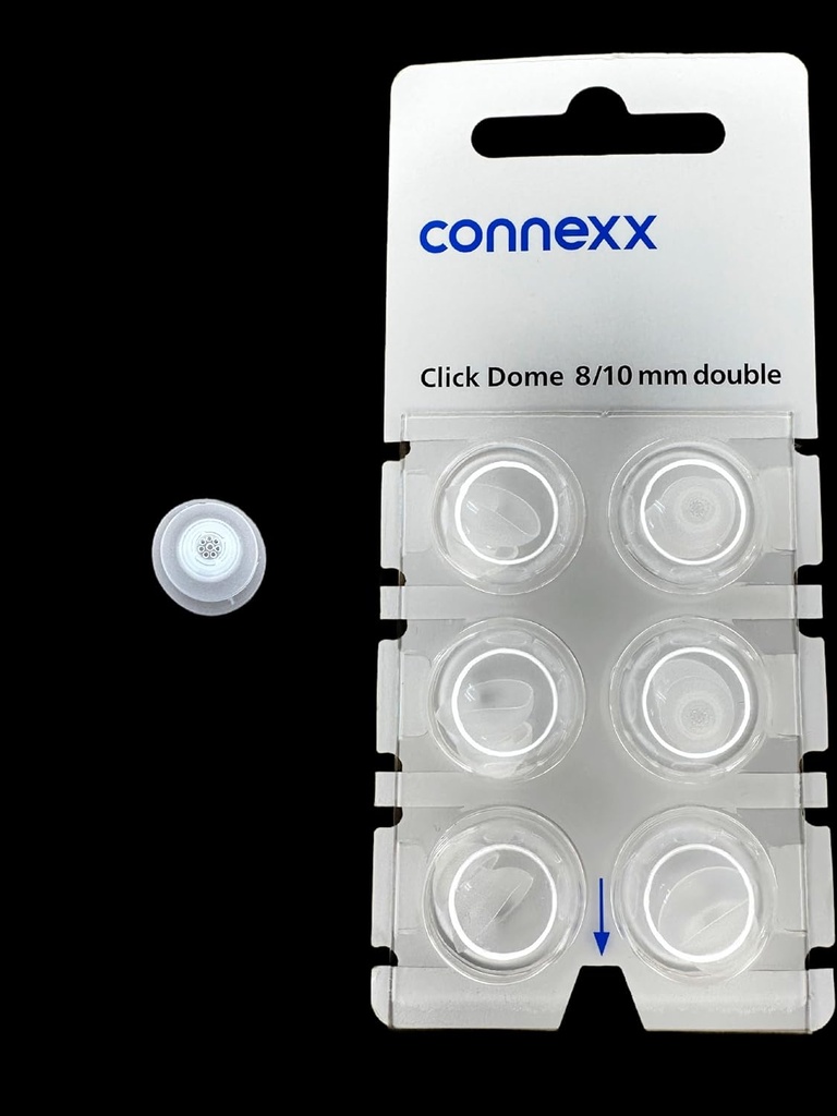 Lisävarusteet Siemens / Rexton Click Domes (6 kupolia) UUSI läpipainopakkaus (8/10mm Double)