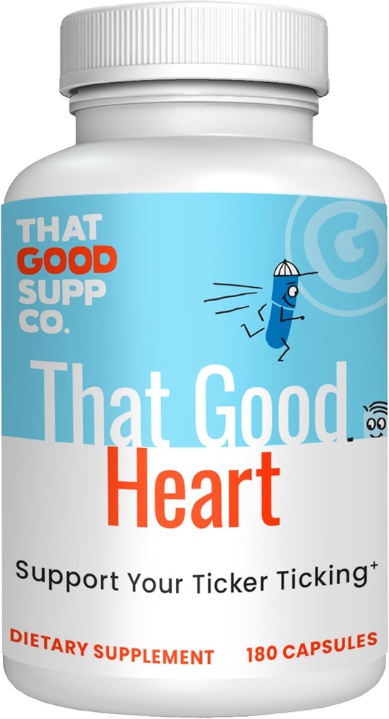 Den goda Supp Co - Att bra hjärta CoQ10 Nutritional Supplement för män och kvinnor - Stöder allmän hälsa och blodcirkulation - Gjord i USA