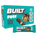 Built Bar, Puff Protein Bars, Cookie Dough Chunk Puff, 15g Protein Snacks, On-The-Go Bars, Vain 160 Calories, 8g sokeria, Kollageeni, ei gluteeniton, 12 kreivi