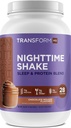 TransformHQ Nighttime Shake, Sleep + Protein Blend, 28 Tarjoilut, Chocolate Mousse Flavor