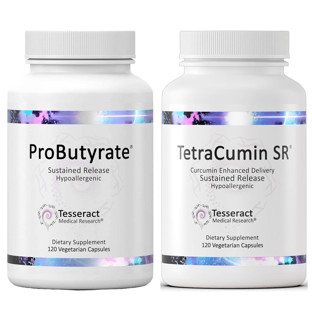 Tesseract Medical Research ProButyrate Gut Health Supplement, Butyric Acid Complex & TetraCumin SR Joint Support Supplement, Pitkäkestoinen julkaisu