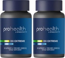 ProHealth 2-Pack Vitamin D3 Extreme (50.000 IE, 24 kapslar varje) hjälper till att öka och stödja hälsosamma ben och immunsystemet | Gluten Free | Soja gratis