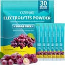 Kosteuspakkaukset Sokeriton, Elektrolyyttijuoma Mix Portable Hydration Packets for Rapid Hydration, Grape Flavor, 30 Sticks