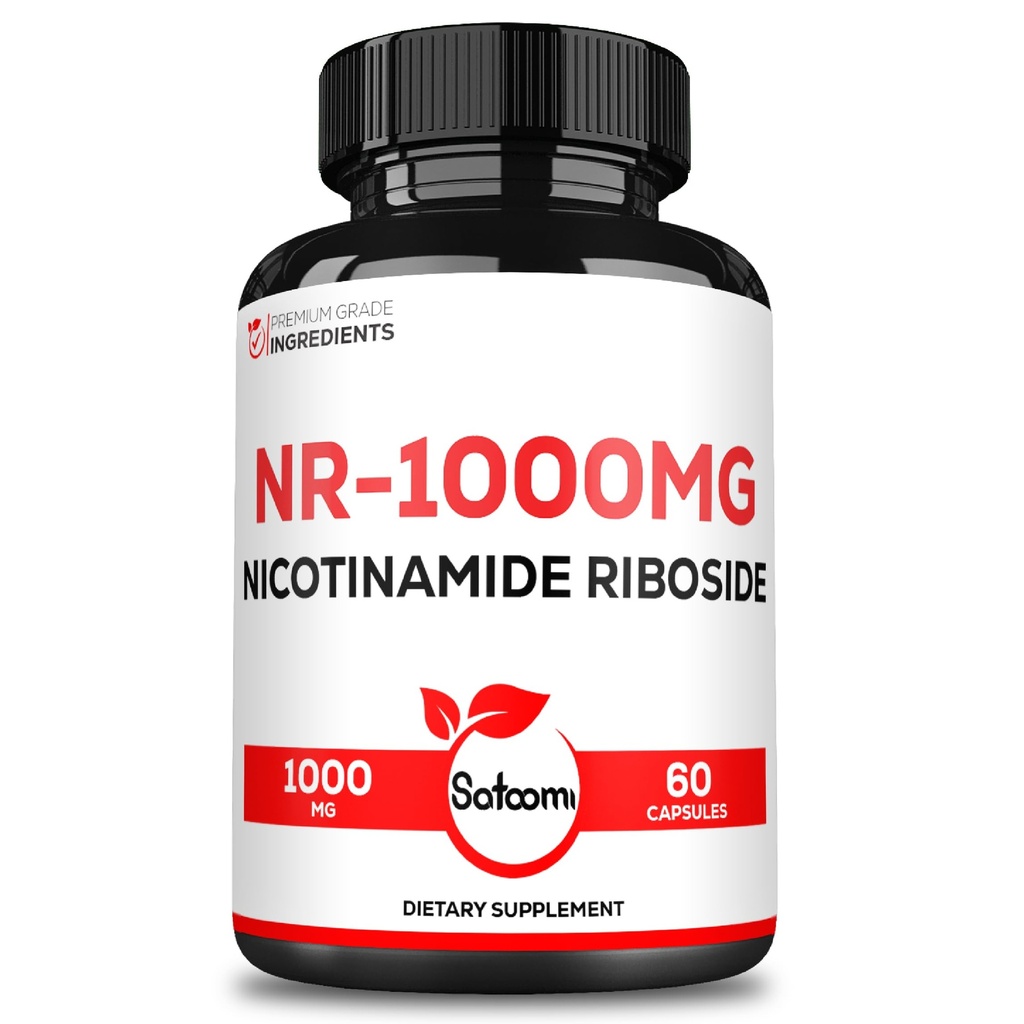 Satomi NAD Nikotinamidi Ribosidi - NR 1000 mg täydennysosa - 60 Määrä 30 päivää