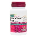 Natures Plus Herbal Actives Red Yeast Rice, Extended Release - 600mg, 30 Vegan tabletter - Herbal Supplement - Vegetarisk, glutenfri - 30 portioner