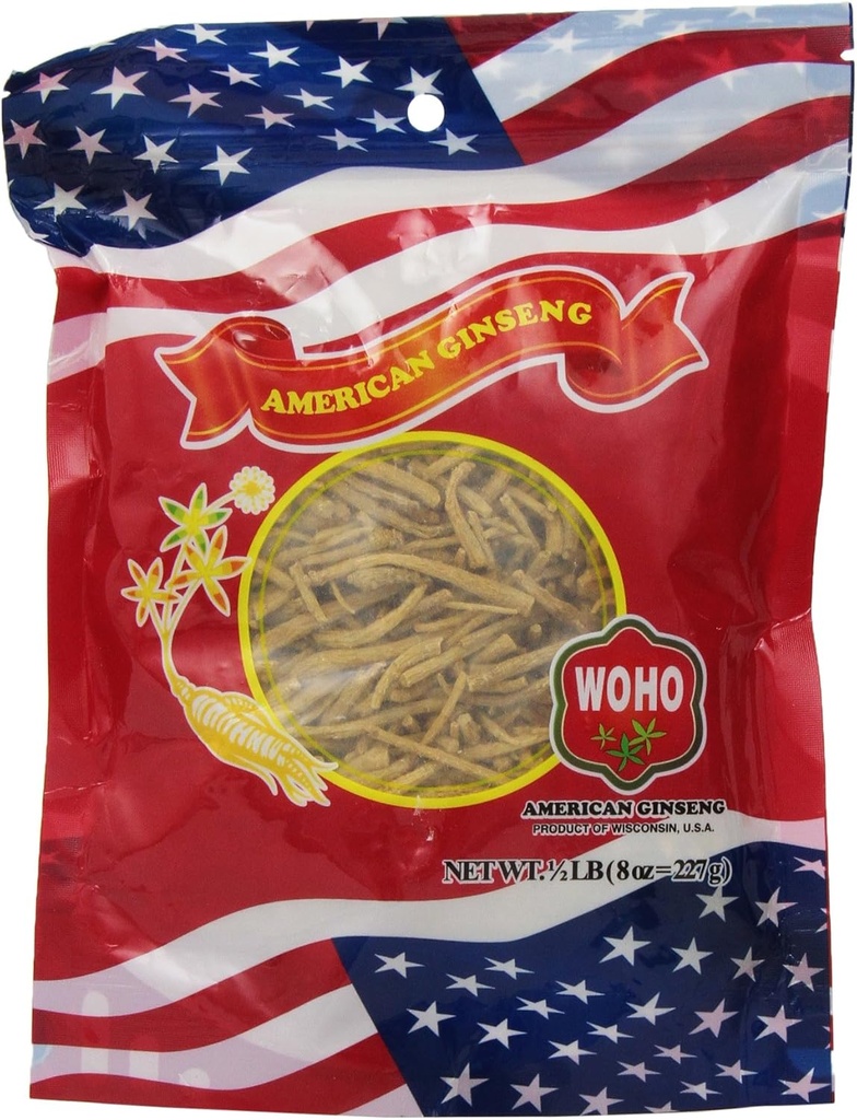 Woho #120,8 American Ginseng Large Prong Fiber 8oz. Laukku