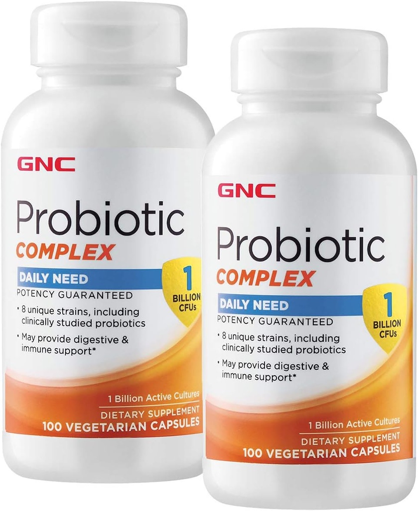GNC Probiotic Complex Daily Need - 1 miljardia PMY - Twin Pack