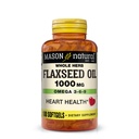 MASON NATURAL Pellavaöljy 1000 mg Omega 3-6-9 Softgels for Heart Health 